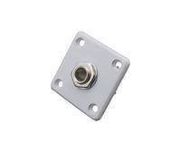 Placa de salida de guitarra eléctrica con tornillos de montaje, interfaces, orificio de conexión, piezas de repuesto de salida de guitarra, puerto de conexión de sonido cuadrado para guitarra