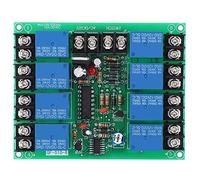 Placa de secuencia de tiempo de potencia 8 canales 0.2-4S Módulo de controlador secuencial ajustable Etapa, KTV y otras ocasiones