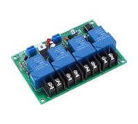 Placa de Secuencia de Tiempo de Potencia Módulo de Controlador Secuencial Ajustable de 4 Canales 30A 0,5-4s Accesorios Profesionales