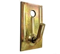 Placa de soporte remachada con gancho redondo de múltiples agujeros para montaje en pared de calentador de agua eléctrico y soporte de carga (D)