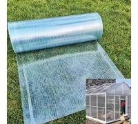Placa de techo de policarbonato - Panel de plástico transparente UV de 1 mm de grosor, fácil de plegar y cortar para cubrir invernadero, porche, jardinería y gallinero