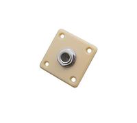 Placa de toma de salida de guitarra eléctrica, orificio de conexión de interfaz roscada de montaje piezas de repuesto de salida de guitarra accesorios ligeros
