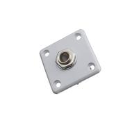 Placa de toma de salida de guitarra eléctrica, orificio de conexión de interfaz roscada de montaje piezas de repuesto de salida de guitarra accesorios ligeros