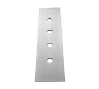 Placa decorativa Gessi de 4 agujeros para Secur Box, montaje en banco de azulejos, 01664707, Color: Metal negro cepillado PVD