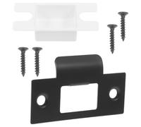 Placa del Pestillo Puerta en T, Negro Metal para Cerraduras