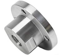 Placa frontal de acero para torno de madera resistente de 3 pulgadas con rosca de 18 mm para torneado de madera, adaptador de portabrocas de montaje de acero de aleación 45# compatible con eje TPI de