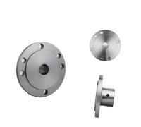 Placa frontal de torno Brida, sin brida del eje motor portabrocas, for K11-80 autocentrante K12-80, placa de con orificio interior 12-25mm(17mm)