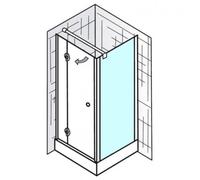Placa lateral HSK Premium Classic para puerta giratoria, tamaño: 100 x 200 cm, tope: derecha/izquierda (giratoria), 630100-41-50, Cabinas de ducha: Aspecto cromado: ESG transparente