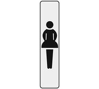 Placa Meister, 200 x 48 mm con señalización de "Prohibido", 504200