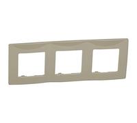 Placa niloé, 3 elementos, gris (Legrand 665033)