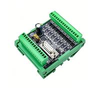 Placa PLC FX2N-6MR/10MR/14MR/20MR FX2N-6MT/10MT/14MT/20MT con Base de entrada analógica, carril DIN, Terminal enchufable de alimentación DC24V(20MR-232,With 2AD 0-10V)
