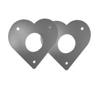 Placa protectora de acero inoxidable - Set | Birdhouse Hole Guard | para nido, orificio de , protección contra carpinteros, acero inoxidable, 4 unidades, juego de accesorios de jardín