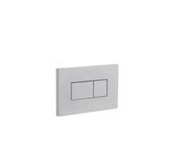 Placa pulsadora doble descarga 23 cm cromo rectangular elegante y eficiente de Unisan