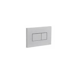 Placa pulsadora doble descarga 23 cm cromo rectangular elegante y eficiente de Unisan