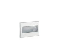 Placa Pulsadora Doble Descarga Cromo y Blanco para Ahorro de Agua SQUARE de Unisan