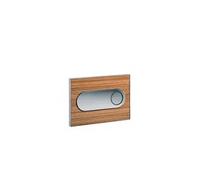Placa pulsadora doble descarga inox acrílico zebrano Moon de Unisan