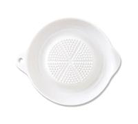 Placa ralladora de porcelana 2 uds., placa trituradora multiusos cerámica blanca, máquina pulidora for frutas, verduras, jengibre, ajo y cebolla Para Alimentos