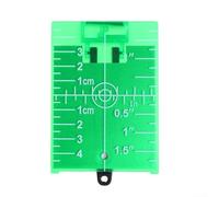 Placa receptora roja y verde de 4.53 pulgadas para visibilidad del haz, puntos de plomada, alineación de pared, proyectos de nivelación del piso (verde)