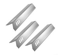 Placas de calor de repuesto para barbacoa, 3 unidades, tienda de campaña esmaltada para parrilla de gas Uniflame DGF510SBP GBC1059WB, resistente a la corrosión, 37 cm