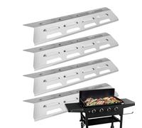 Placas de Calor para Parrilla 4 Piezas Protector Universal de Acero | Escudo Térmico Barbacoa Interior Exterior Hogar Cocina Parrillada Pícnic Camping Cocinar