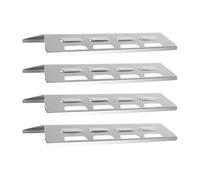 Placas de Calor para Parrilla 4 Piezas Protector Universal de Acero | Pantalla de protección contra llamas de parrilla Para Interior, Exterior, Cocina, Patio, Hogar, Barbacoa, Pícnic, C