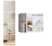 Placas De Espejo Para La Pared | 12 Piezas De Paneles Cuadrados Adhesivos De Acrílico | 9.9 Por 9.9 Centímetros Lámina De Espejo Flexible,Decoración Para Casa Dormitorio Armario Garaje Y Habitación