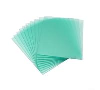 Placas de lente de casco de soldadura, 10 unidades, cubierta protectora de policarbonato transparente, protector de seguridad para protección de soldadura (123 x 98 mm)