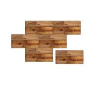 Placas Decorativas Pared 6 pegatinas de pared con diseño de adoquines 3D, autoadhesivas de PVC, for cocina, baño, impermeables, a prueba de aceite, papel tapiz artístico(11)