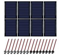 Placas Solares Pequeñas, Micro Mini Células de Panel Sola, 3V 0.3W 65 X 48mm 8 Piezas para Energía de Energía Solar, Hogar DIY, Proyectos Científicos - Juguetes - Cargador de Batería