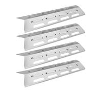 Placas térmicas de repuesto para barbacoa,4 piezas universales de acero inoxidable,Protección térmica BBQ | Para cocina interior y exterior en jardín picnic cocina parrilla