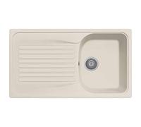 Plados HR0861 Fregadero de cuarzo empotrado único lavabo más escurridor - jazmín