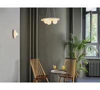 Plafón 3 luces e27 de yeso blanco plaster 38.5 cm de ancho ip20