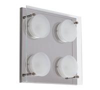 Plafon 4x6w 4000k antioquia cromo 1600lm (22x22x5,5)
