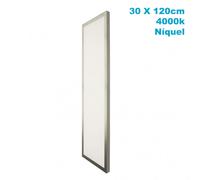 Plafon 72w 4000k 3,5x30x120 cm plano niquel 6120lm