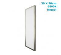 Plafon 72w 6500k 3,5x30x90 cm plano niquel 6120lm