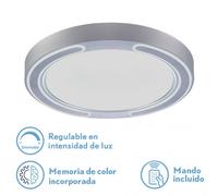 Plafon 72w asher plata 3000-4000-6500k 5616lm 6x50x50cm remoto+reg.in
