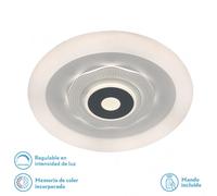 Plafon 78w 3000k, 4000k, 6500k anthe blanco/gris 9x50x50cm 10530lm reg