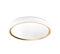 Fabrilamp Plafón Anuar LED 60W 5400 lm 3000-4200-6500K 50x50x7,5 cm Blanco/Haya con mando y memoria