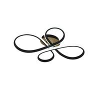 Plafon bandeira 88w 3000-4000-6500k negro/madera 9680 lm c/remoto,mem
