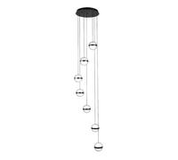 Plafon colgante people 7l negro 196w 3000-4000-6000k 15288lm remoto y