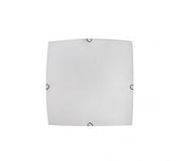 Plafon cuadrado ayla 1xe27 blanco 25x25x6 cm