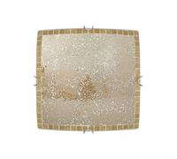 Plafon cuadrado tenor 2xe27 ambar mosaico 9x30x30 cm