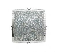 Plafon cuadrado tenor 2xe27 cromo mosaico 9x30x30 cm