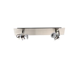 Plafón de diseño en aluminio con 2 focos LED GU10