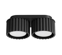 Plafón de techo Aura 2 negro