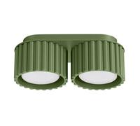 Plafón de techo Aura 2 verde oliva