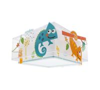 Plafón de techo infantil Happy Jungle Camaleón animales Multicolor