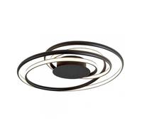 Plafon de techo metal color negro serie danza 64cm