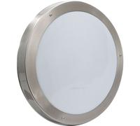 Plafón douro redondo ip44 2xe27 al.6,5xd.34cm acero inoxidable