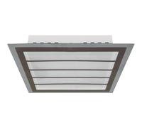 Plafón dresden quadrado24w led 4000k castanho/cromado